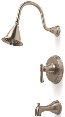 Torino Tub And Shower Faucet Brushed Nickel Finish