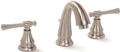 Torino Mini Widespread Bathroom Faucet 2 Handle Brushed Nickel Lead Free