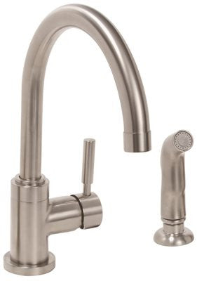 Essen&trade; Kitchen Faucet With Spray And Single Metal Lever Handle, Brushed Nickel