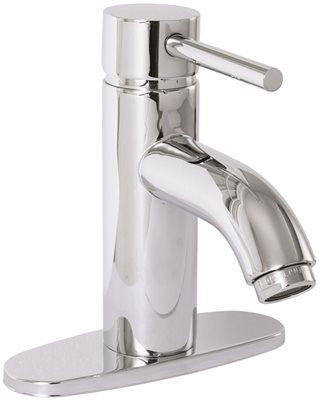 Essen Bathroom Vessel Sink Filler Faucet With Single Metal Lever Handle And Brass Pop Up, Chrome