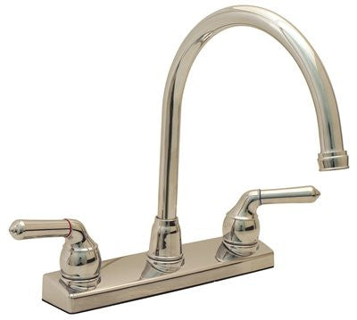 Proplus&reg; Kitchen Faucet With Gooseneck Spout And 8-inch Centers, Non-metallic