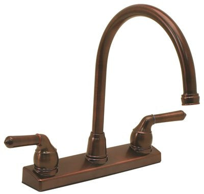 Proplus&reg; Kitchen Faucet With Gooseneck Spout And 8-inch Centers, Non-metallic, Oil-rubbed Bronze