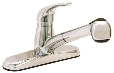 Proplus Pull Out Kitchen Faucet Non Metallic Chrome