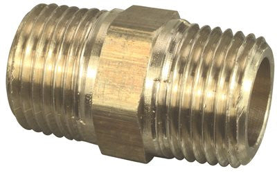 Brass Hex Nipple, 1-8 In.