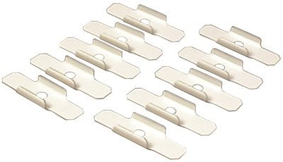 Wiremold&reg; V500-700 Supporting Clip Fitting, Steel, Single-channel, Ivory, 2-1-2 In.