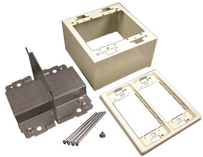 V2400d Steel 2-gang Divided Device Box