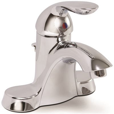 Waterfront Bathroom Faucet With 50-50 Pop-up Chrome Finish, 4 In.