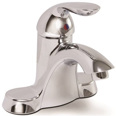 Waterfront Bathroom Faucet Less Pop-up Chrome Finish, 4 In.