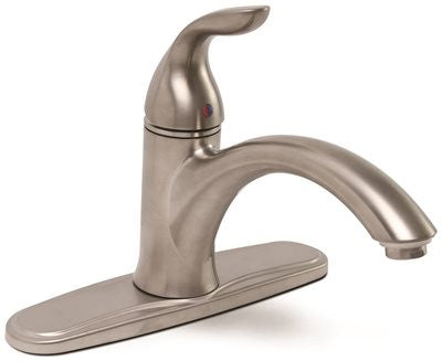 Waterfront Kitchen Faucet Less Sprayer Pvd Brushed Nickel, 8 In.