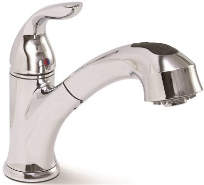 Waterfront Kitchen Pull Out Faucet Chrome, 8 In.