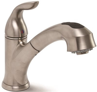 Waterfront Kitchen Pull Out Faucet Pvd Brushed Nickel, 8 In.