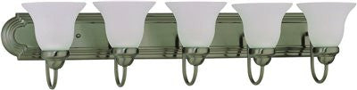 Vanity Fixture 36 In. Five Light Brushed Nickel