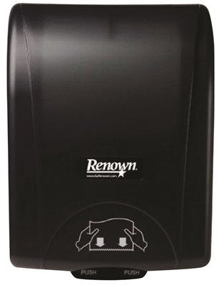 Renown&reg; Higher Capacity Touch-free Controlled Towel Dispenser, Black