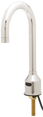 Equip By T&s Brass Deck-mounted Single-hole Sensor Faucet, Rigid Gooseneck Spout, 2.2 Gpm Vandal-proof Aerator With Key