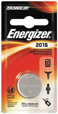 Energizer Battery 3v Lithium 2016