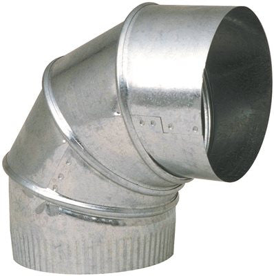 3 In  Galvanized 90 Degree Adjustable Elbow 24 Gauge