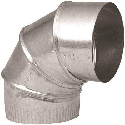 3 In Galvanized 90 Degree Adjustable Elbow 28 Gauge