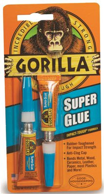 Gorilla Glue Super Glue, 2-3g Tubes