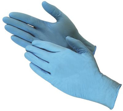 Shubee&reg; Nitrile Gloves, Large, Blue, 5 Mil, 100 Gloves Per Box