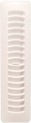 Imperial&trade; Plastic Floor - Ceiling Register, 2-1-4x12 In., White