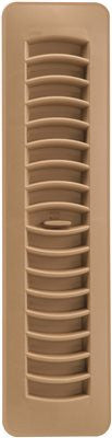 Imperial&trade; Plastic Floor - Ceiling Register, 2-1-4x12 In., Taupe