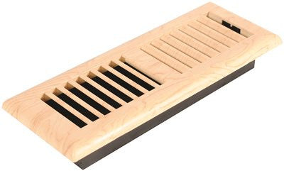 Imperial&trade; Louvered Plastic Floor Register, 3x10 In., Maple, 6 Registers Per Case