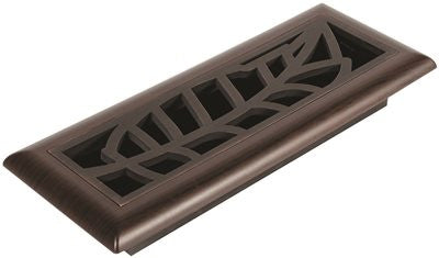 Imperial&trade; Rain Forest Floor Register, 3x10 In., Oil-rubbed Bronze - Mocha, 6 Registers Per Case