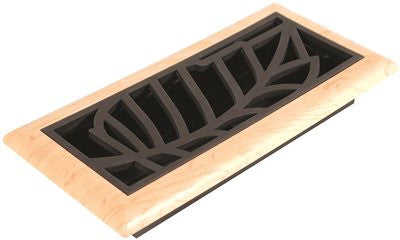 Imperial&trade; Rain Forest Floor Register, 4x10 In., Oil-rubbed Bronze - Maple, 6 Registers Per Case