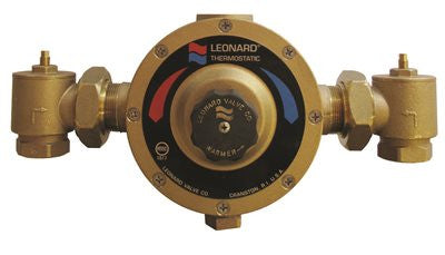 Leonard Thermostatic Mixing Valve, Single 1-1-4 In.