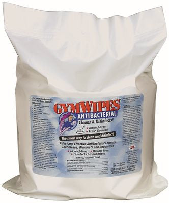 Gymwipes&reg; Antibacterial Wipes Refill, 8x6 In., 700 Count