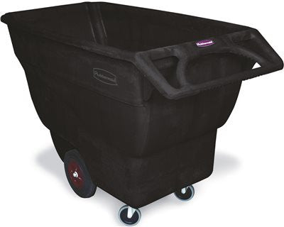 Rubbermaid&reg; Commercial Standard-duty Structural Foam Tilt Truck, Black, 3-4 Cu. Yd.