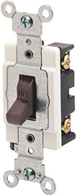 Single Pole Toggle Ac Quiet Switch, Commercial Grade - Gray