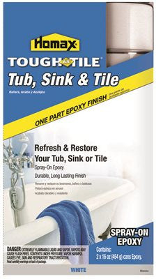 Tough As Tile Tub, Sink, And Tile Epoxy Finish, Spray-on, White