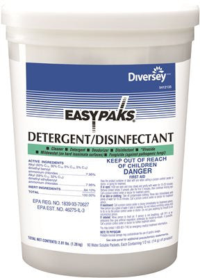 Easy Paks Detergent Disinfectant .5oz 90ea-tub