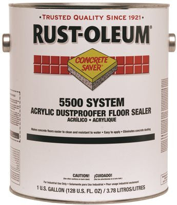 Rust-oleum&reg; Concrete Saver&reg; 5500 System <100 Voc Acrylic Dust Proofer Floor Sealer, Clear, 1 Gallon