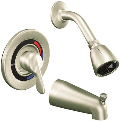 Cleveland Faucet Group Tub-shower Trim Kit Lever Handle Brushed Nickel Finish