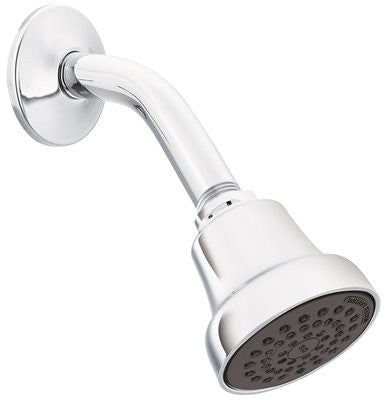 Cleveland Faucet Group Water Saving Shower Head Arm And Flange Chrome, 1.75 Gpm