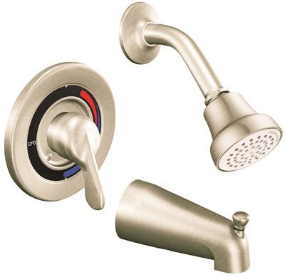 Cleveland Faucet Group Cornerstone Tub And Shower Trim Brushed Nickel 1.75 Gpm