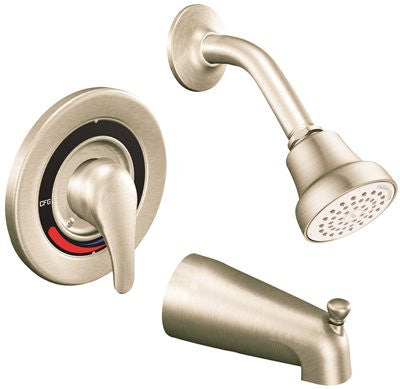 Cleveland Faucet Group Cornerstone Tub And Shower 1.75 Gpm Trim Brushed Nickel