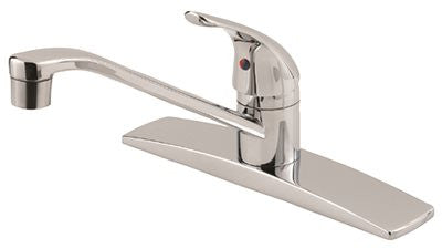 Price Pfister Single Lever Kitchen Faucet With 4 Hole Mount, Less Spray, Chrome, Lead Free