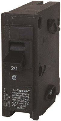 Murray Mp120 Circuit Breaker, 20 Amp, 1 Pole, 120 Volt