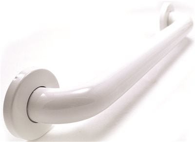 Wingits Standard 18 In. Long X 1-1-20 In. Od Poly Painted S-s Grab Bar, White