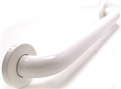 Wingits Standard 24 In. Long X 1-1-20 In. Od Poly Painted S-s Grab Bar, White