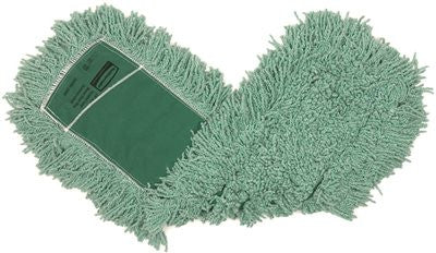 Rubbermaid Commercial&reg; Antimicrobial Blended Dust Mop Head With Twisted Loops, 36x5", Green