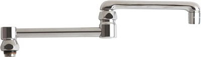 Chicago Faucets Ecast&reg; 13 In. Double Jointed Swing Spout With 2.2 Gpm Aerator Outlet, Lead Free