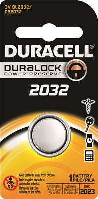 Duracell Coppertop Dl2032 Lithium Medical Battery