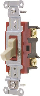 Hubbell Pro Series Toggle Switch, 20 Amp, 4 Way, Ivory