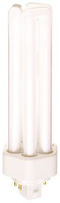 Satco Tri-tube Compact Fluorescent Lamp Tri-tube, 42 Watt, 3500k, 82 Cri, Gx24q-4, 120 Volt