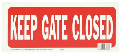 Keep Gate Closed Sign