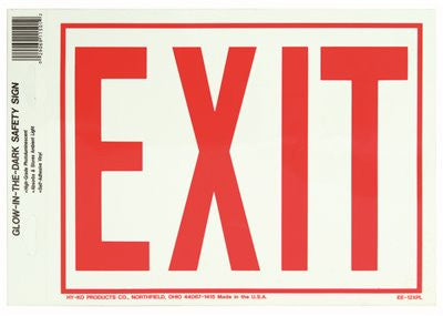 Hg Photolumin Exit Sign